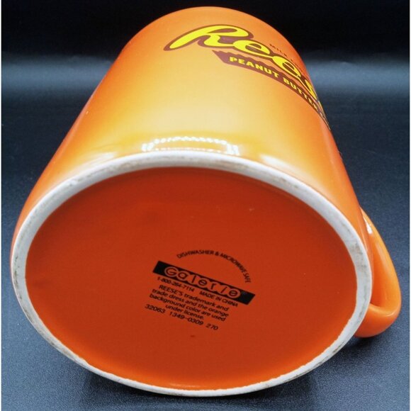 Reese's Milk Chocolate Peanut Butter Cup Orange Ceramic Mug Galerie 5 Inches - Picture 15 of 15
